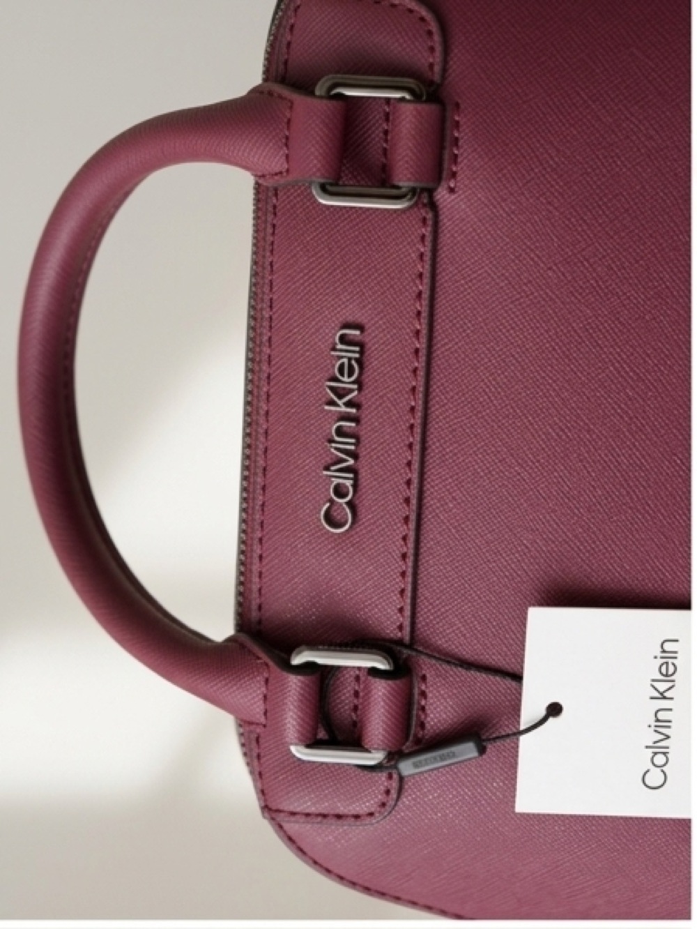 ✨ NEW Calvin Klein Burgundy Designer Handbag | Crossbody & Satchel | MSRP $198